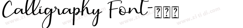 Calligraphy Font字体转换